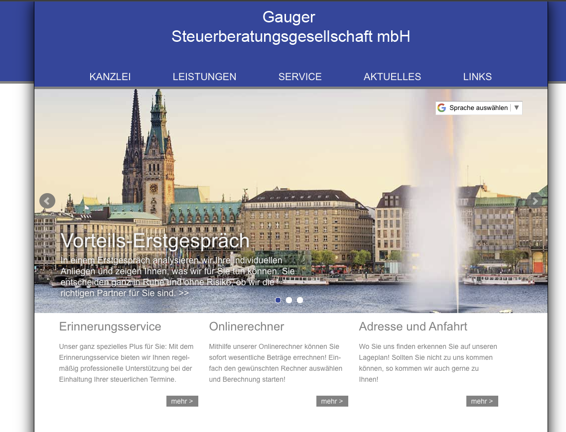 Alte Kanzlei-Website