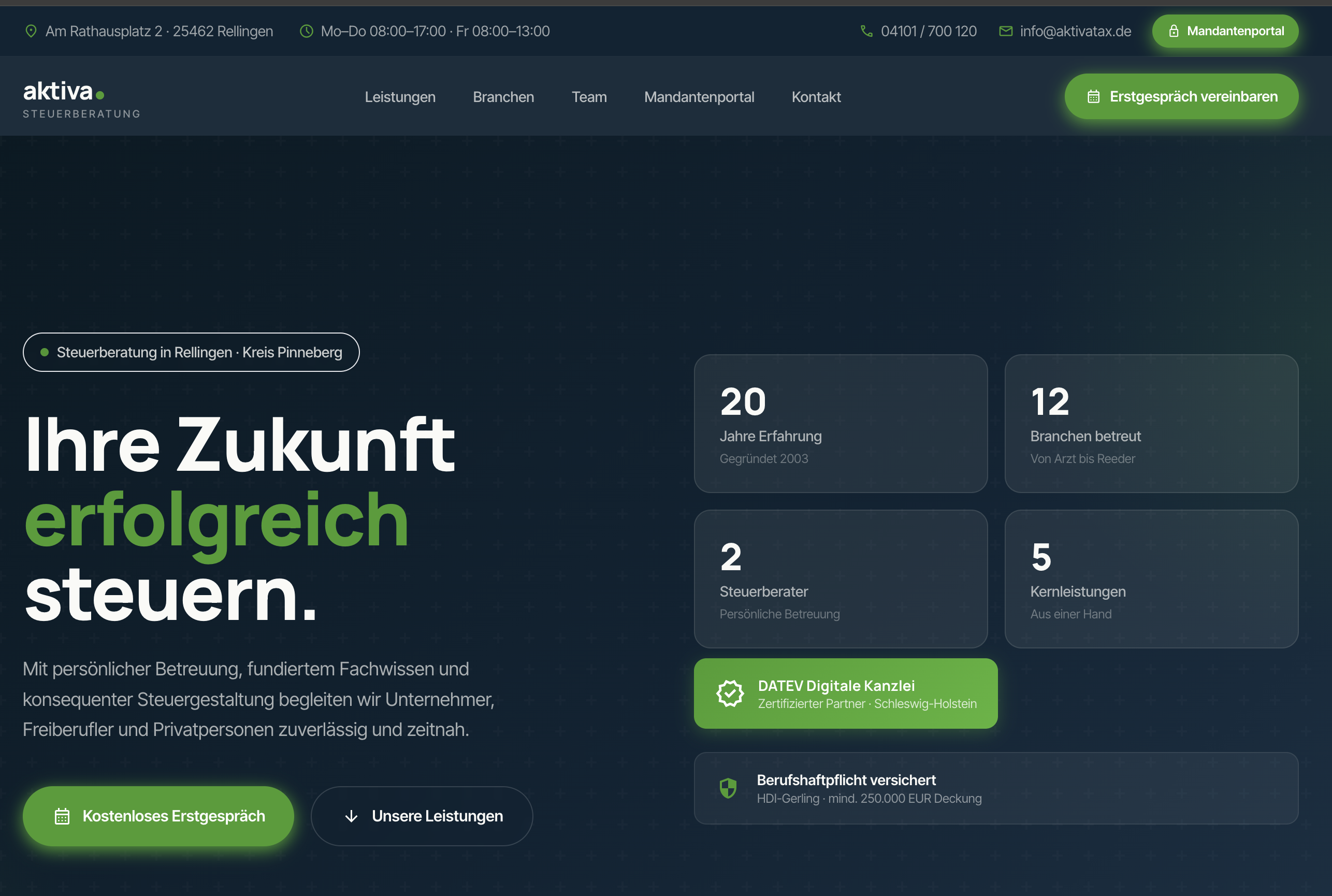 Aktivatax.de – neue Website