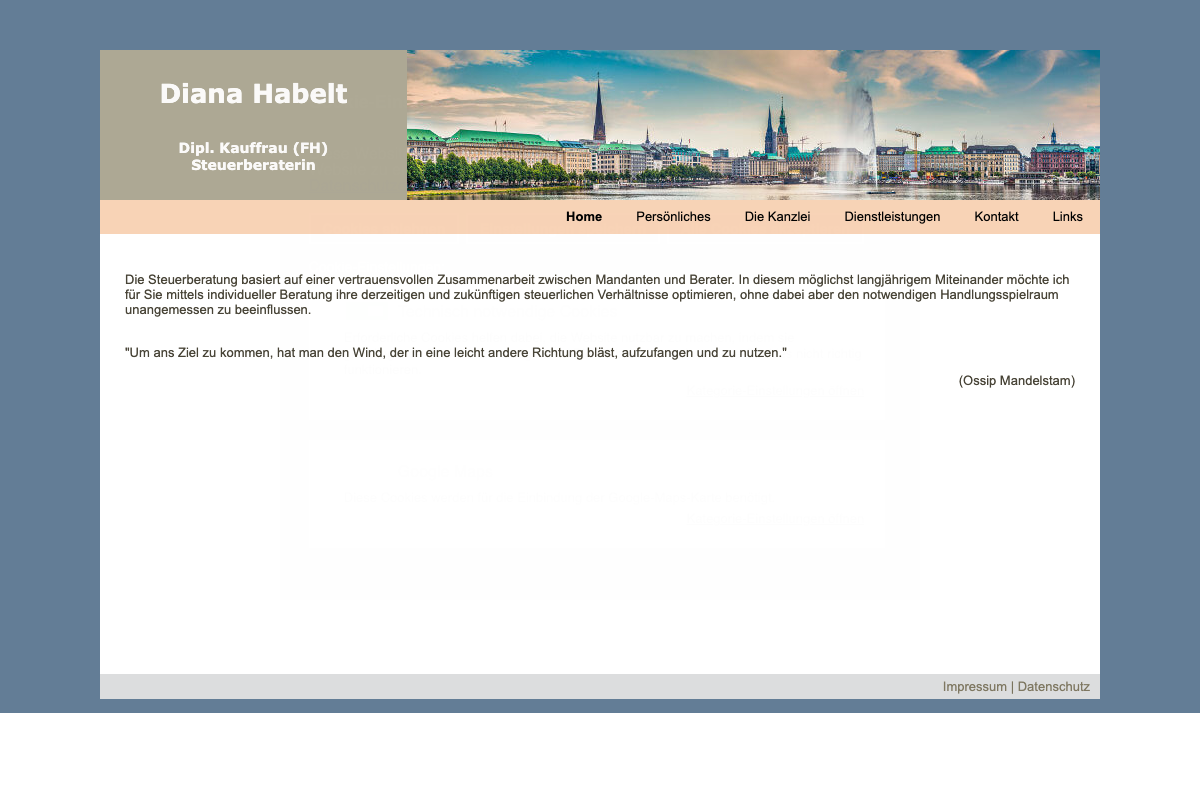 Diana Habelt Steuerberaterin – alte Website