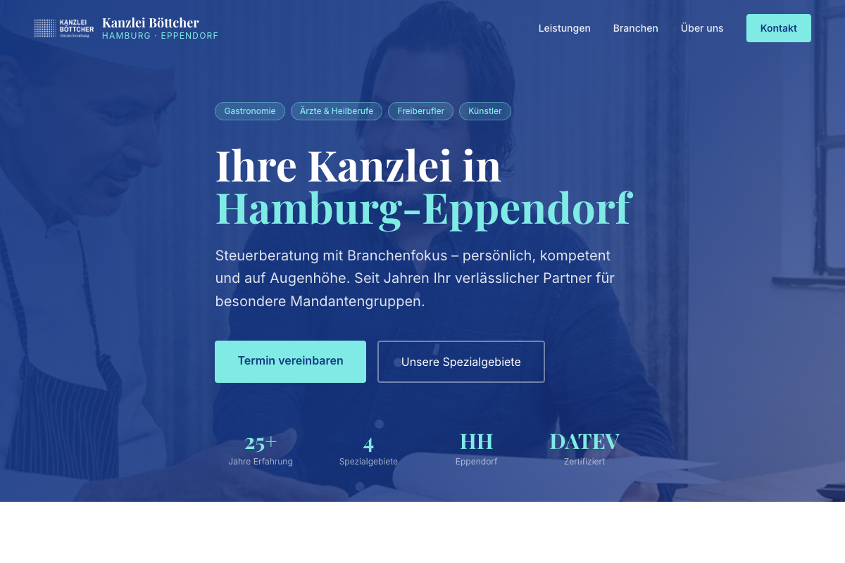 Kanzlei Böttcher – neue Website