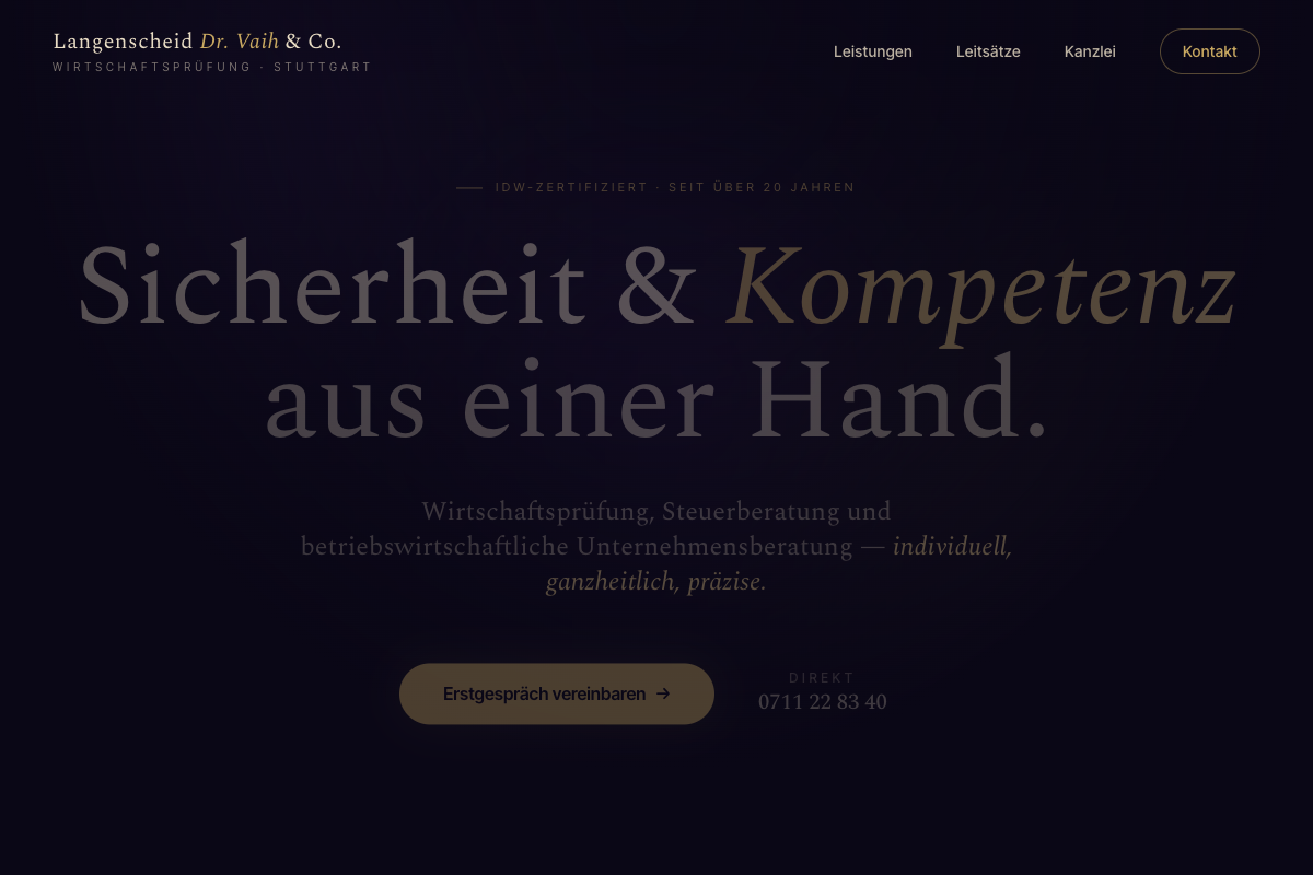 Langenscheid Dr. Vaih & Co. – neue Website