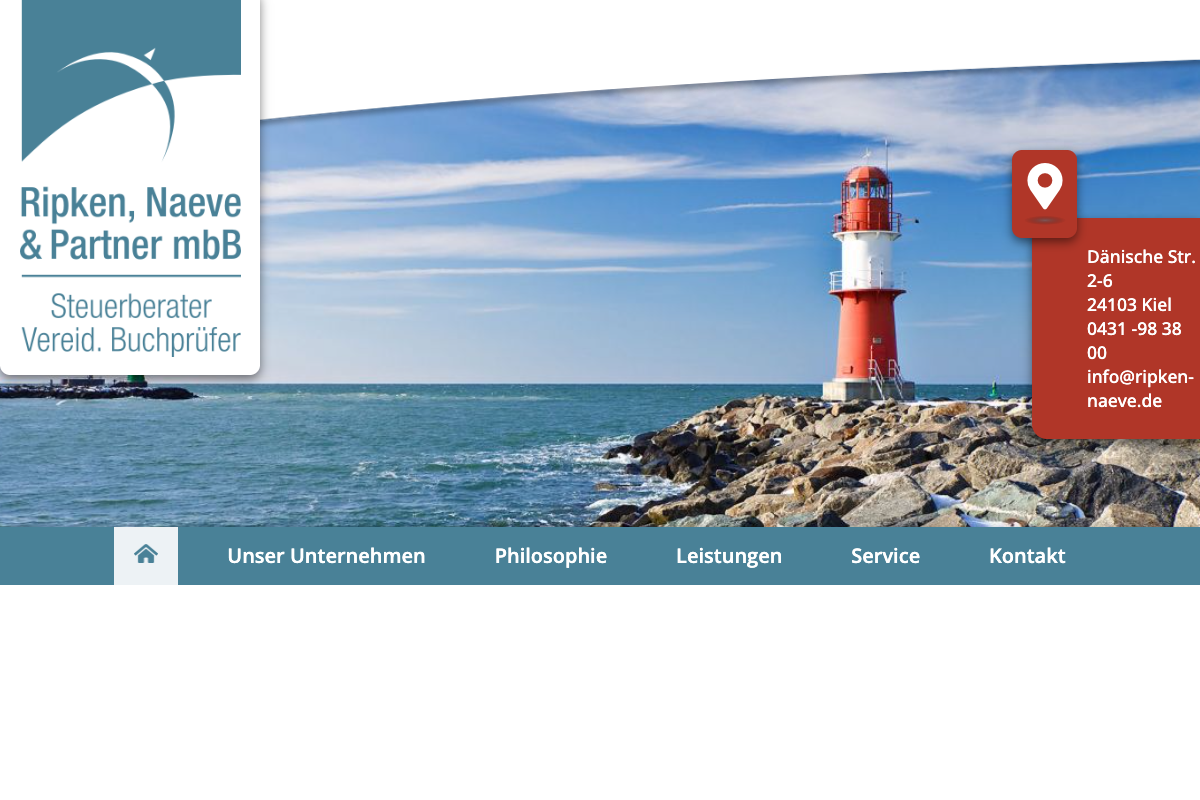Ripken & Naeve Steuerberater – alte Website