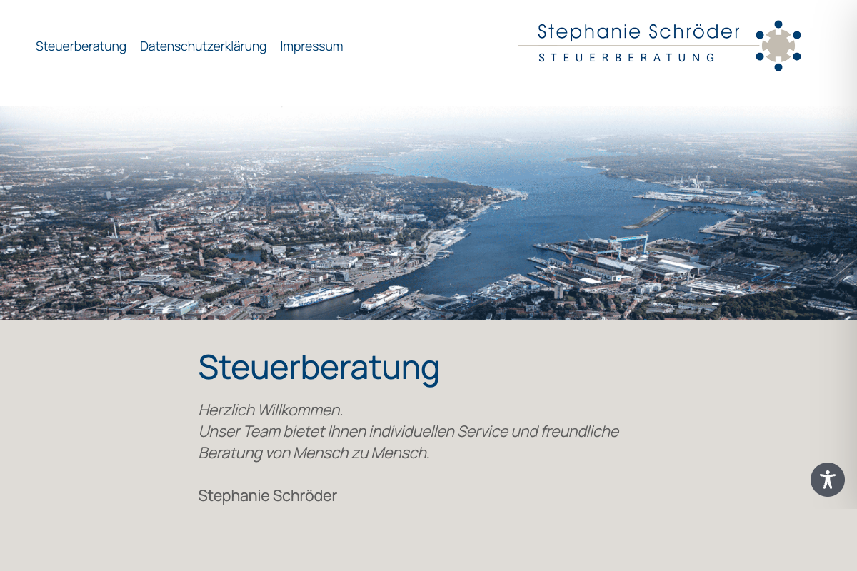 Schroeder Steuerberatung – alte Website