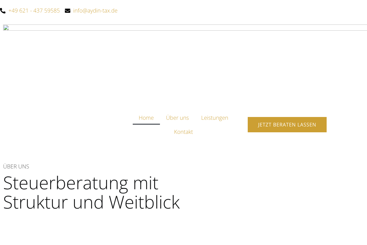 Aydin Tax Steuerberatungsgesellschaft – alte Website