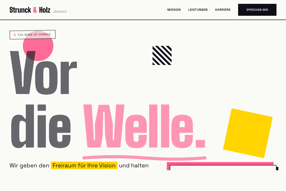 Strunck & Holz Partnerschaft – neue Website