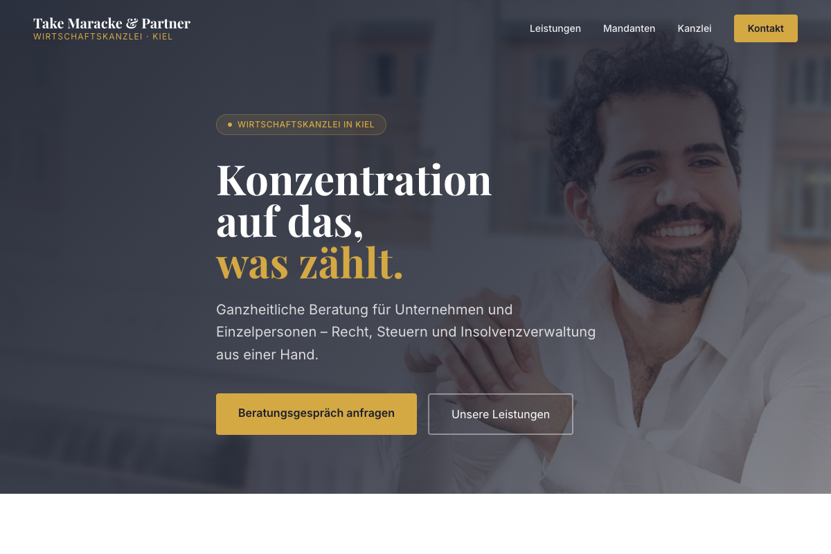 Take Maracke & Partner – neue Website